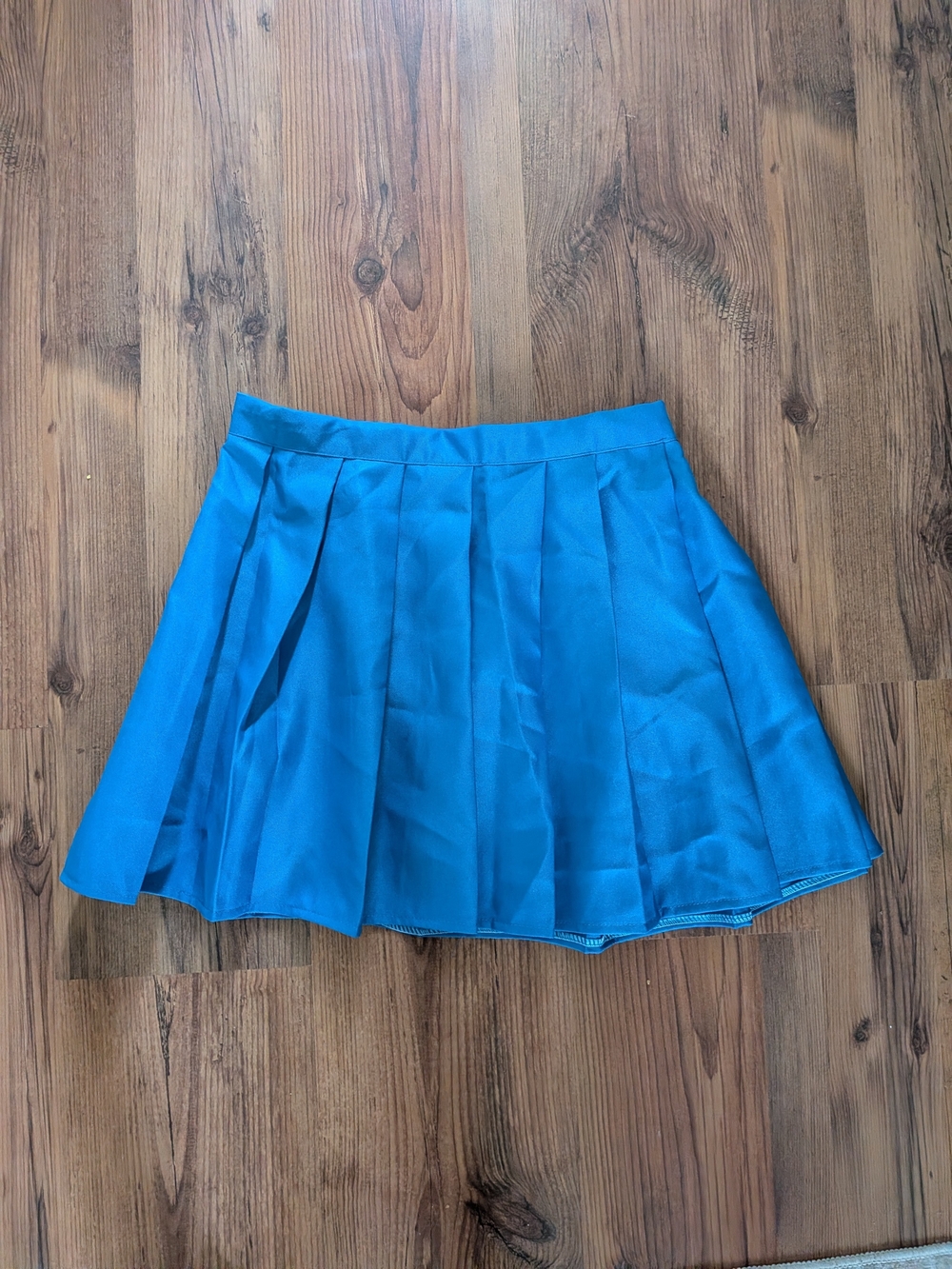 Nwot Blue Pleated Mini Skirt For Girls